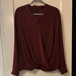 Mossimo Supply Co. Deep Red Women's Blouse